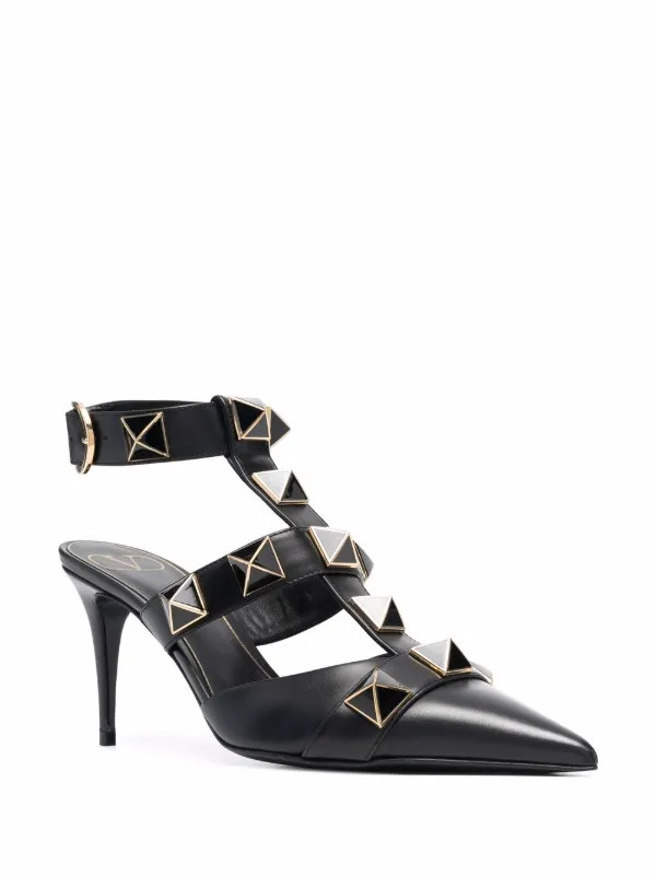 Roman Stud 80mm pumps | Farfetch Global