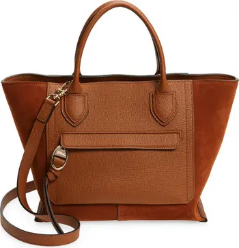 Medium Mailbox Suede & Leather Top Handle Bag | Nordstrom