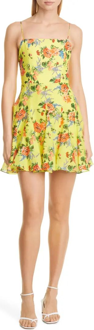 Alice + Olivia Ginny Floral Sleeveless Minidress | Nordstrom | Nordstrom