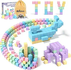 Apluses 32pcs Magnetic Blocks Building Cubes for Toddlers, Classroom Must Haves Creative Learning... | Amazon (US)