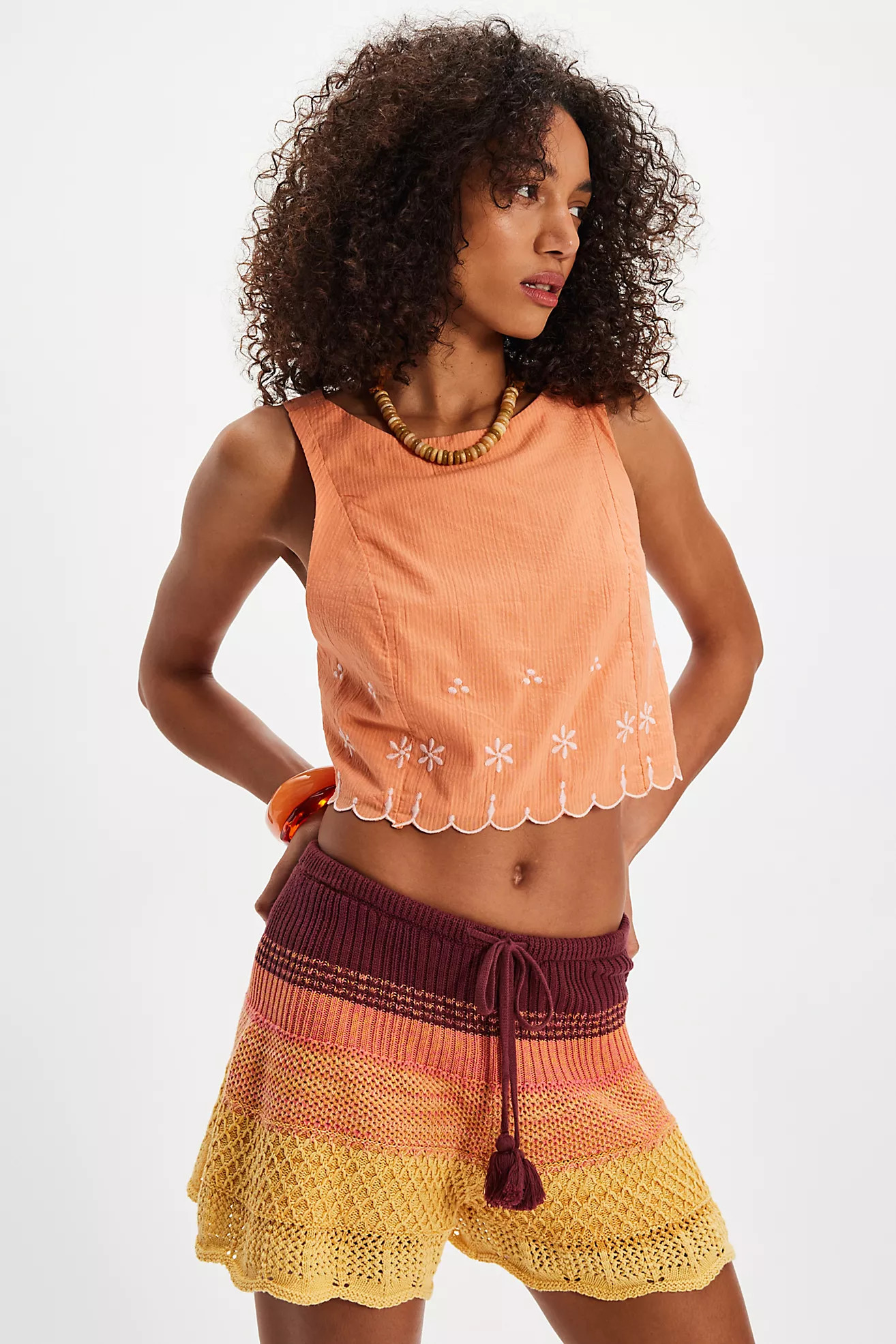 Kayla Solid Embroidered Top | Free People (Global - UK&FR Excluded)