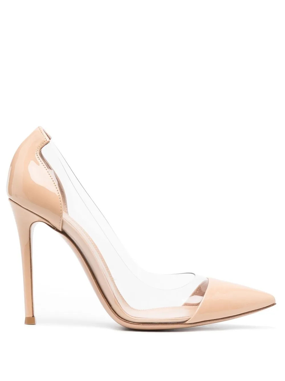 Gianvito Rossi Plexi 105mm Patent Leather Pumps  - Farfetch | Farfetch Global