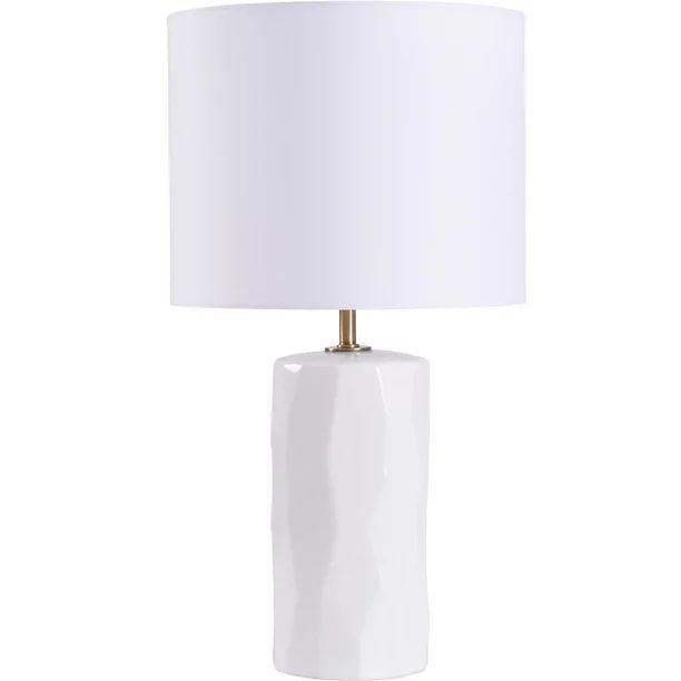 Mainstays White Ceramic Table Lamp, 17"H - Walmart.com | Walmart (US)