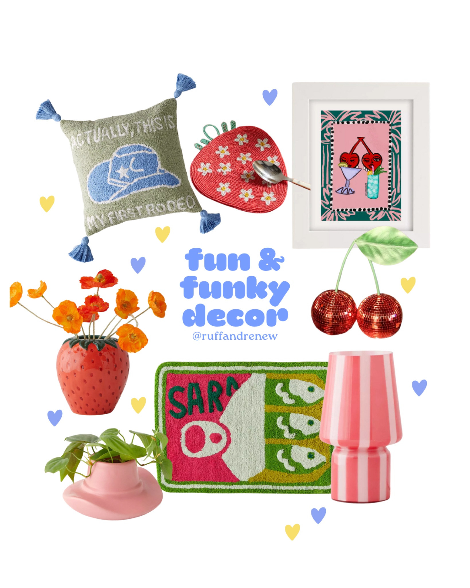 fun decor, unique decor, funky decor, home decor, urban finds, uohome, cherry decor, disco, lighting, coastal cowgirl, strawberry decor

#LTKHome #LTKFindsUnder50 #LTKSeasonal