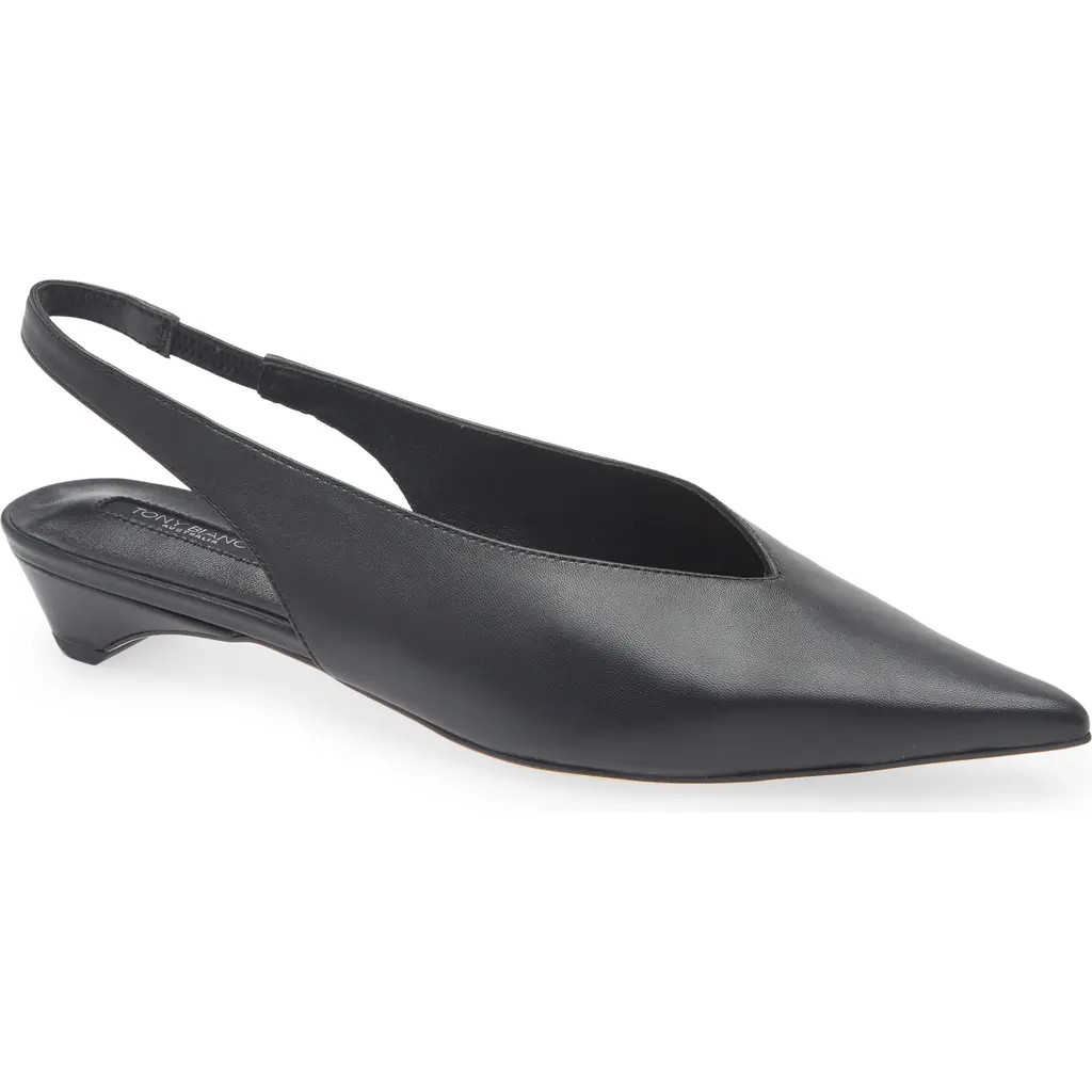 Tony Bianco Esmae Slingback Pump in Black Nappa at Nordstrom Rack, Size 6.5 | Nordstrom Rack