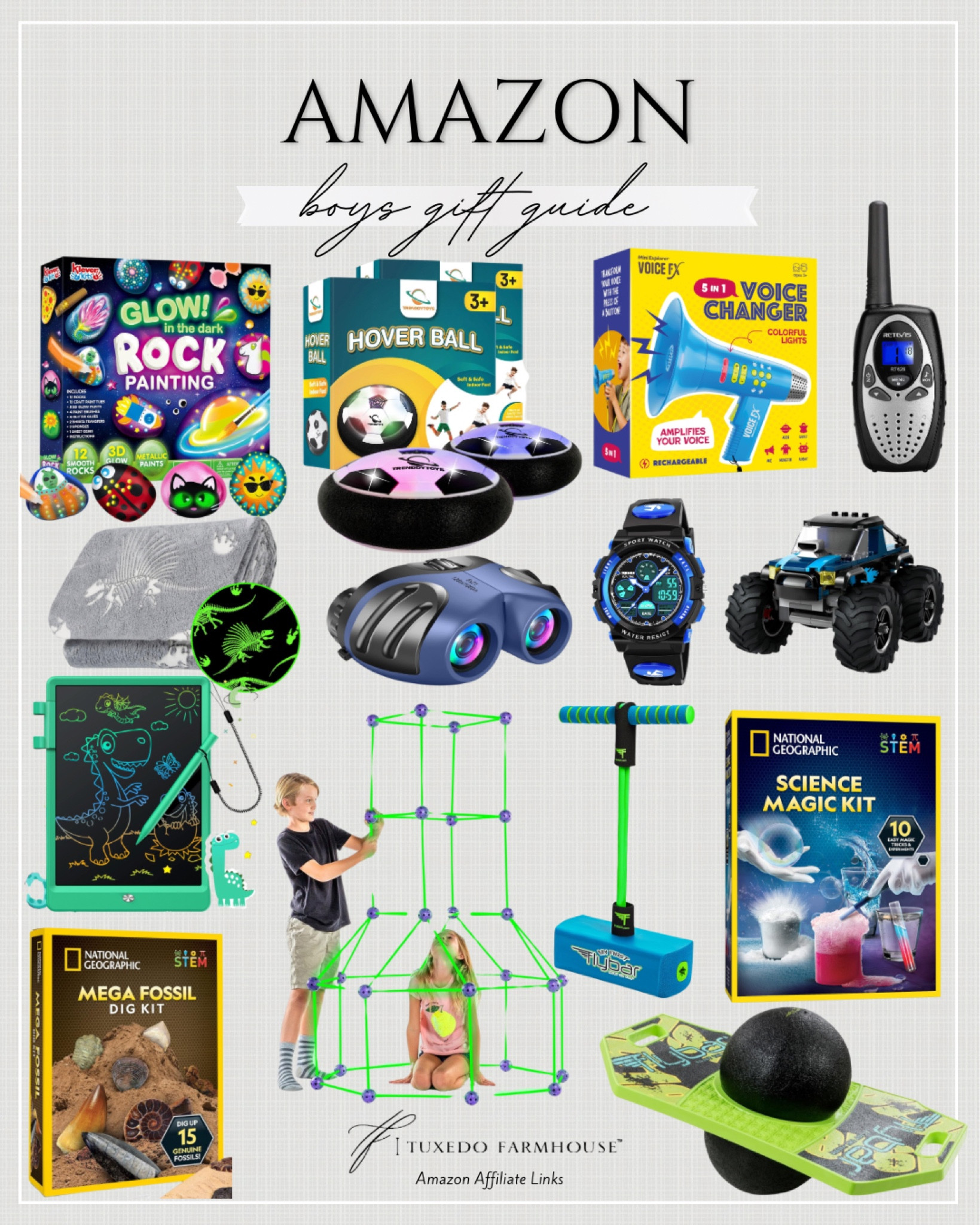 Amazon - Boys Gift Guide

All you have to do is click and wrap!  We’ve got the little fellas in your life covered!

Seasonal, gifts, art, tech, entertainment, crafts, games, toys, fun,



#LTKSeasonal #LTKHoliday #LTKGiftGuide