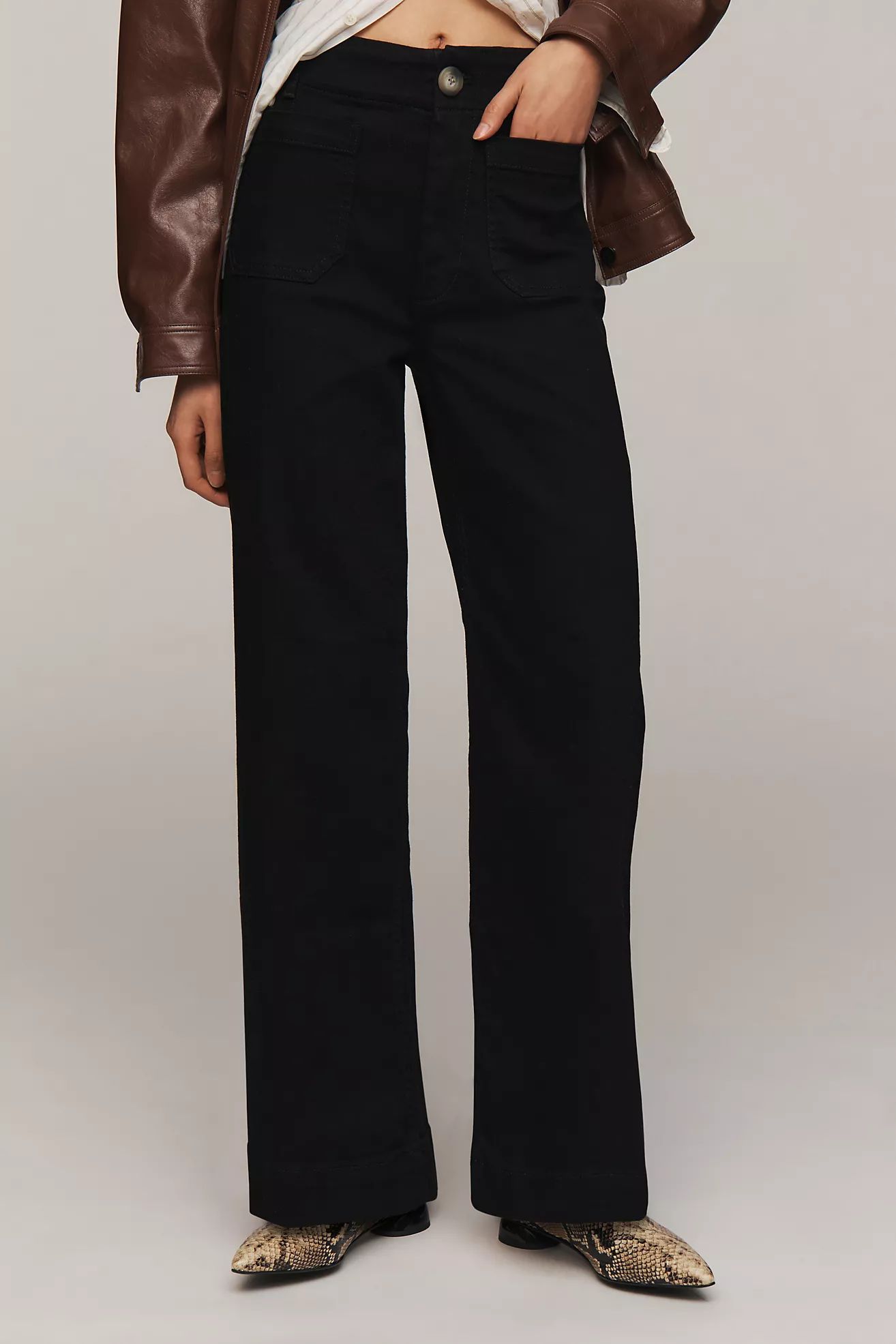 The Colette Full-Length Wide-Leg Jeans by Maeve | Anthropologie (US)