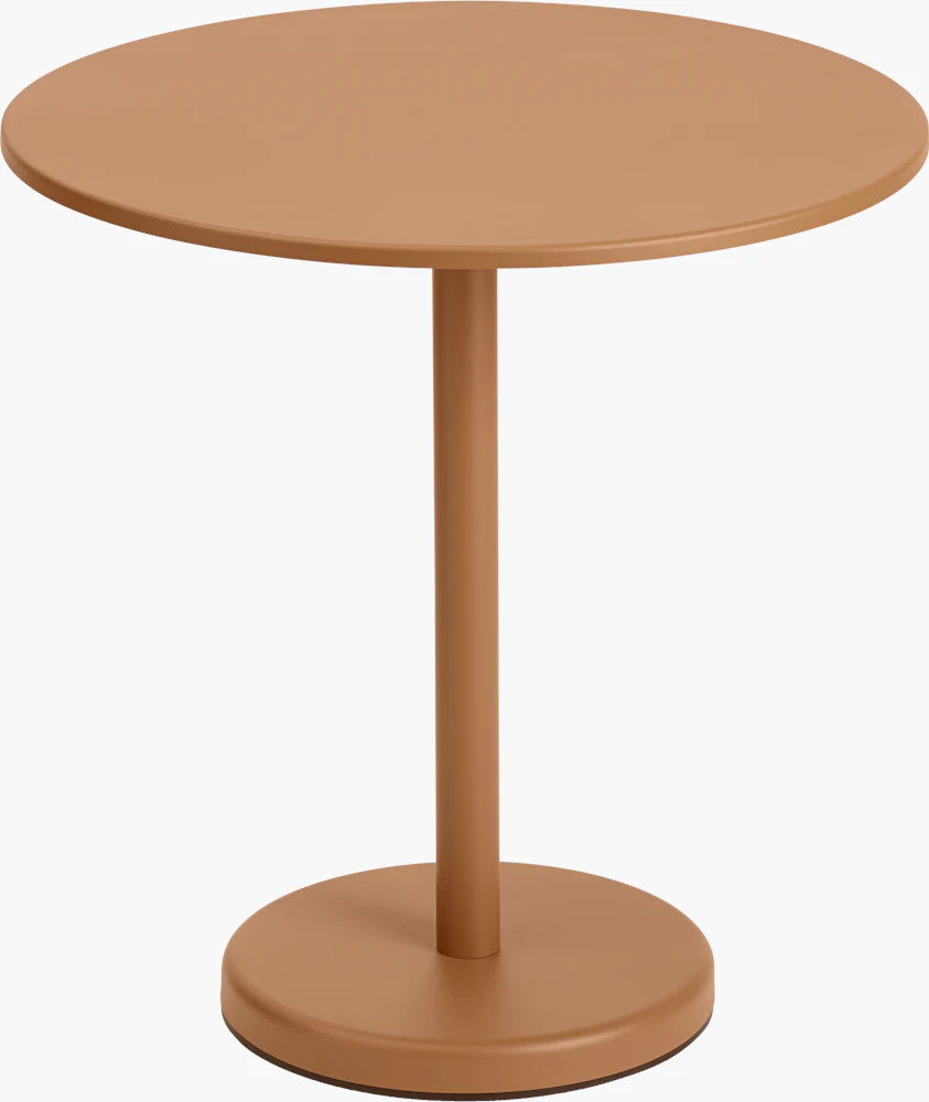 Linear Steel Café Table, Round | Design Within Reach