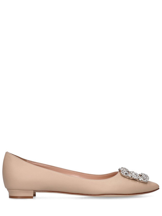 10mm hangisi leather flats - Manolo Blahnik - Women | Luisaviaroma | Luisaviaroma