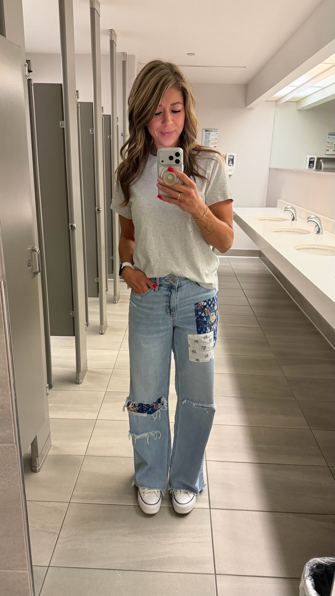 Obsessed with the jeans!

#LTKootd #LTKOver40