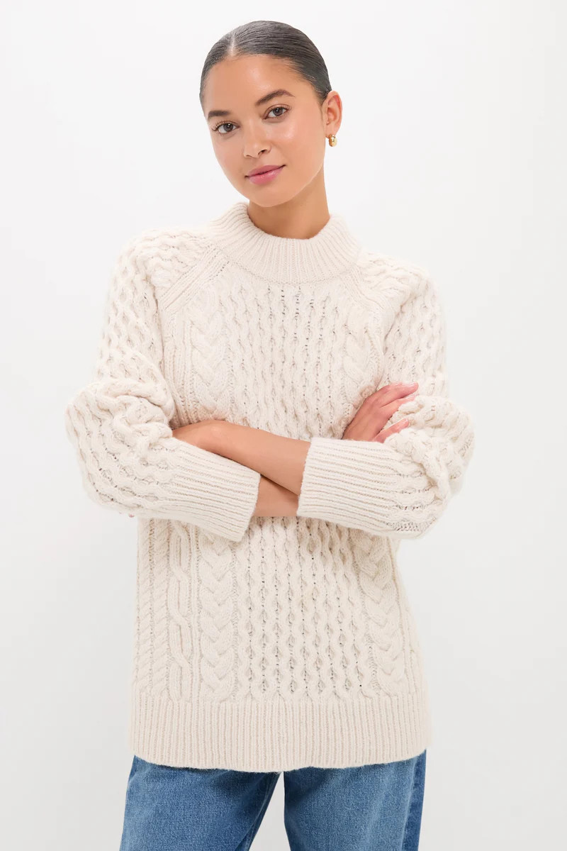 Ivory Galway Fisherman Sweater | Tuckernuck (US)
