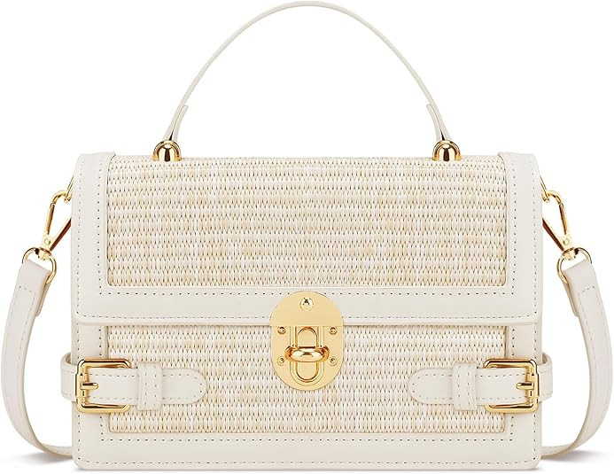 KKXIU Straw Purses for Women – Summer Beach Shoulder Purse & Clutch Handbag, Woven Crossbody Ba... | Amazon (US)