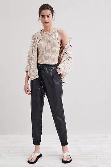 Leather Jogging Bottoms | Anthropologie (UK)