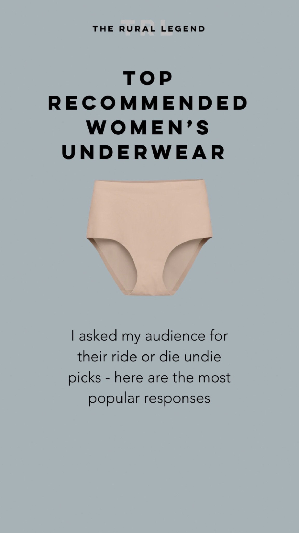 Top rated women’s underwear according to my followers! Best sellers!

#LTKMidsize #LTKOver40 #LTKPlusSize