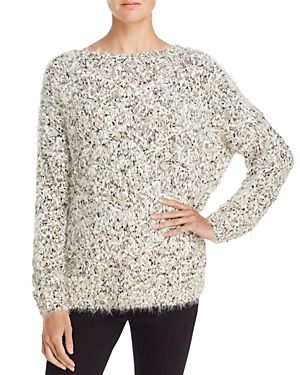 En Creme Metallic Textured Sweater | Bloomingdale's (US)