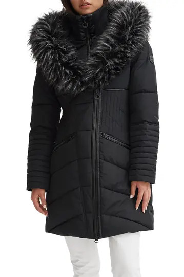Faux Fur Trim Quilted Parka | Nordstrom Rack