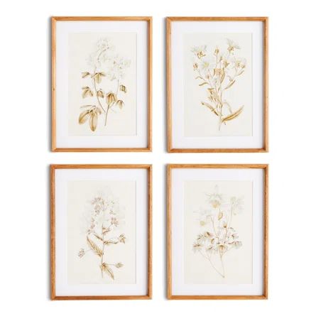 Framed On Paper 4 Pieces Print | Wayfair North America