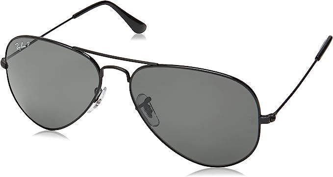 Amazon.com: Ray-Ban unisex adult Rb3025 Classic Polarized Sunglasses, Black/Polarized Black, 58 m... | Amazon (US)