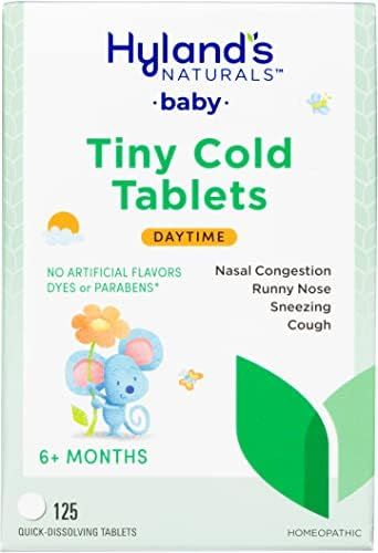 Amazon.com: Hyland's Baby Tiny Cold Tablets, Natural Relief of Runny Nose, Congestion, and Occasi... | Amazon (US)