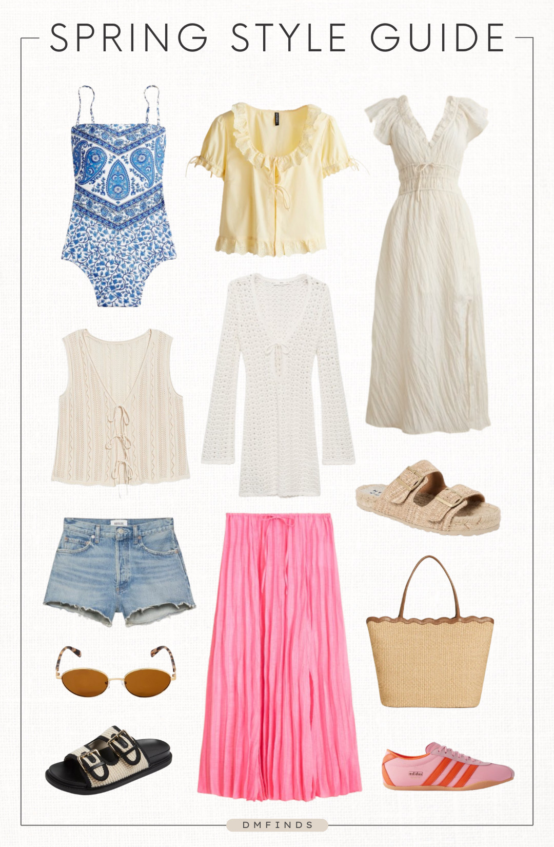 SPRING STYLE GUIDE // summer look. spring outfit. vacation outfits. travel outfit. fashion favorites. // #LTKtravel #LTKstyletip #LTKsummer #LTKspring 

 