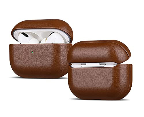 Lopie Brown Leather Case for AirPods Pro 2nd Generation, Handmade, 360-Degree Protection, Lightning Port Access | Amazon (US)