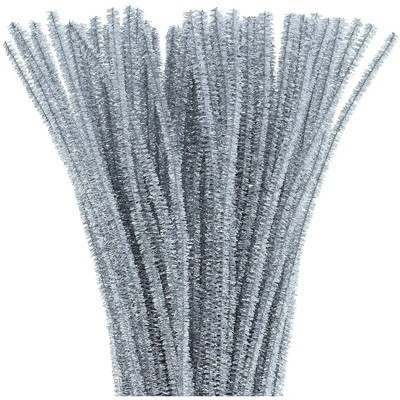 Juvale 500 Pack Silver Pipe Cleaners Craft Fuzzy Sticks Chenille Stems for Art Creative DIY Kids Creativity Decoration (6 mm x 12 Inch) | Target