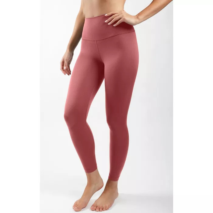 Yogalicious - Women's Carbon Lux High Waist Elastic Free 7/8 Ankle Legging | Target