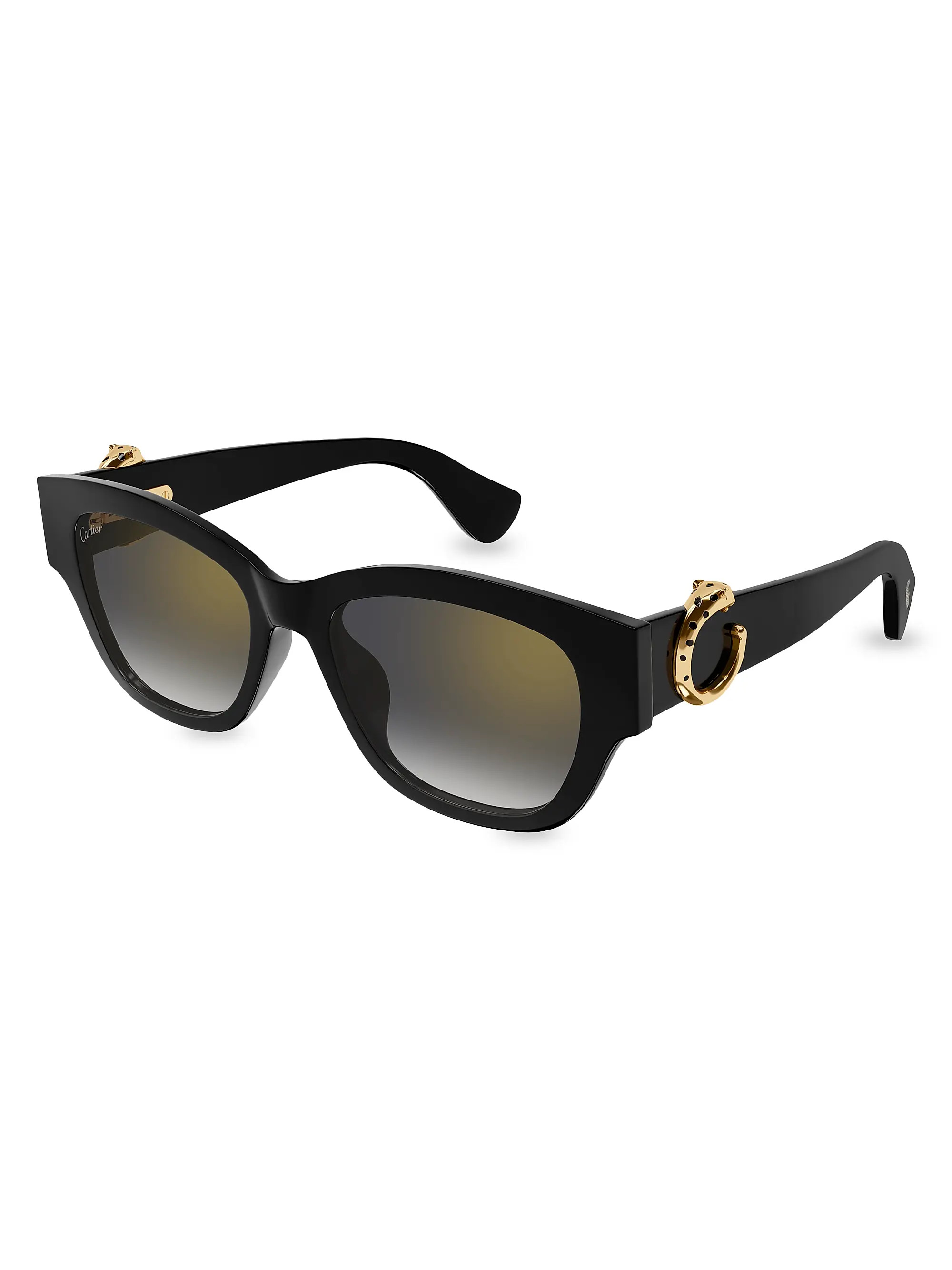 Cartier Panthère Classic 55MM Square Sunglasses | Saks Fifth Avenue | Saks Fifth Avenue