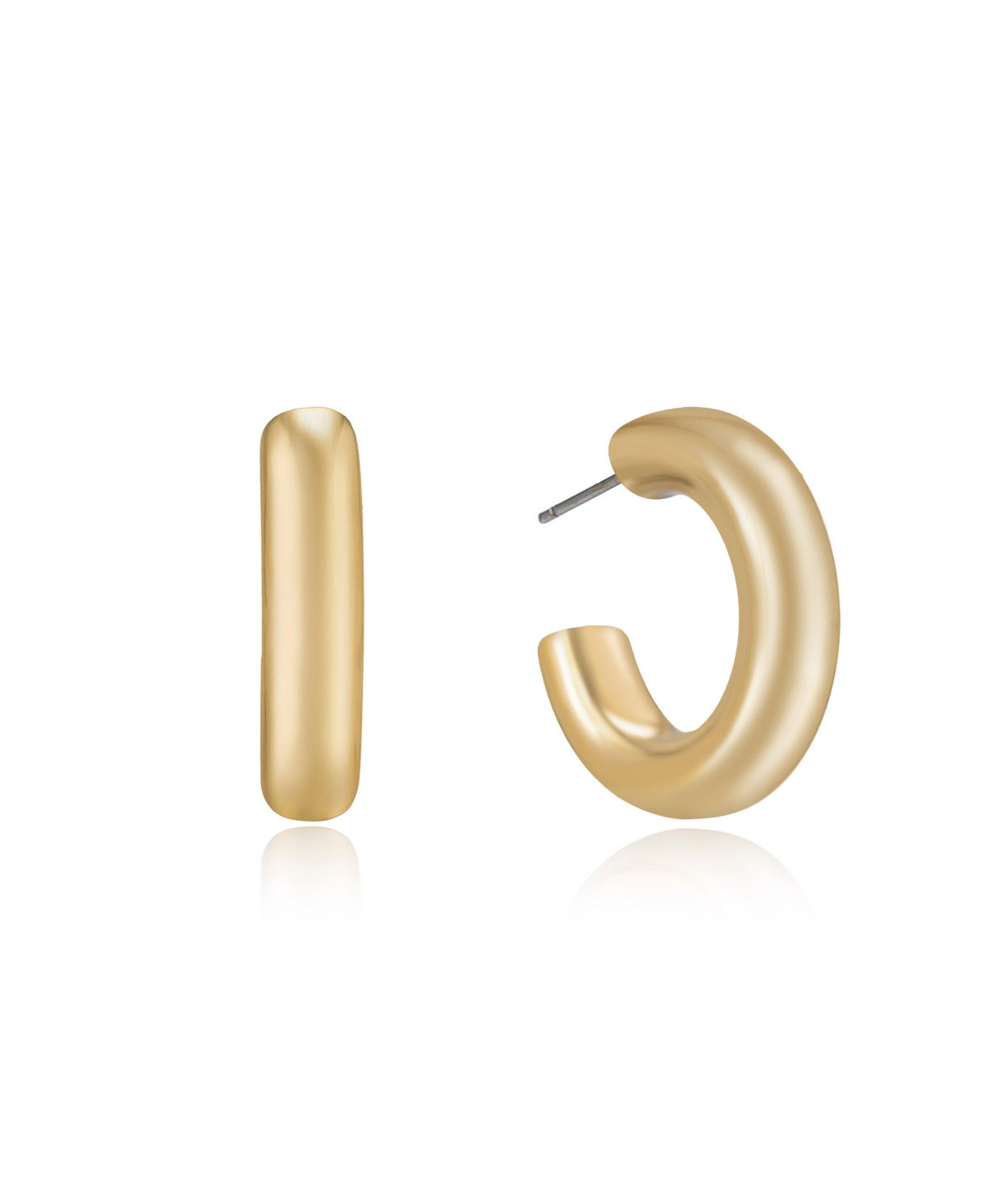 Ettika Small Thick Classic Hoop Earrings - Gold | Macy's