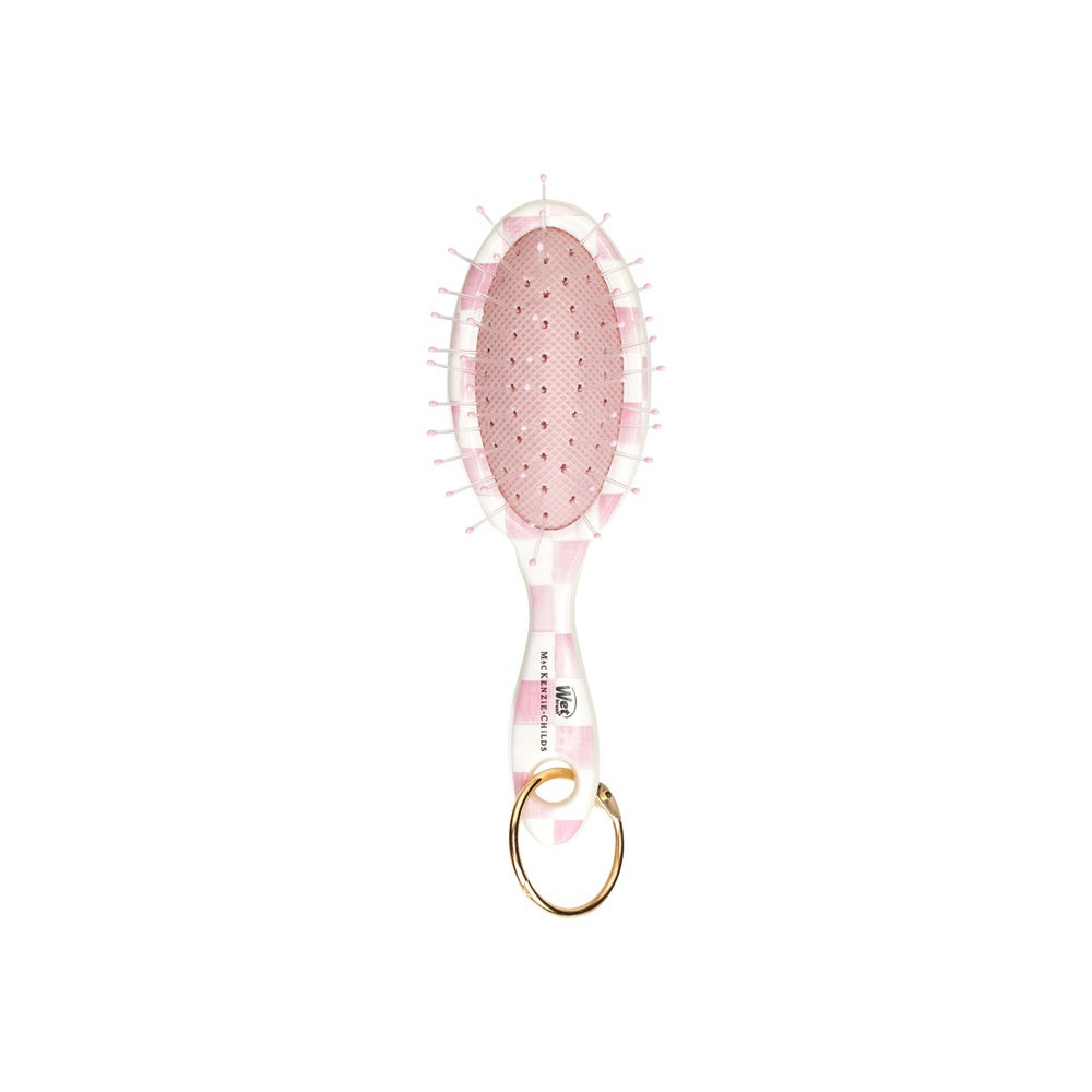 MC x Wet Brush Rosy Check Keychain Detangler Brush | MacKenzie-Childs