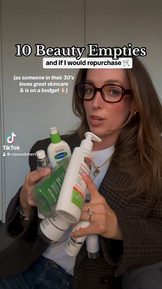 10 recent beauty empties and if I would repurchase 🗑️💄🛒 Products are linked in my LTK shop in my bio, let me knwo if youd like to see a part two 🤎 #empties #beautyempties #projectpan #projectpanning #projectpancommunity  

#LTKeurope #LTKireland #LTKbeauty