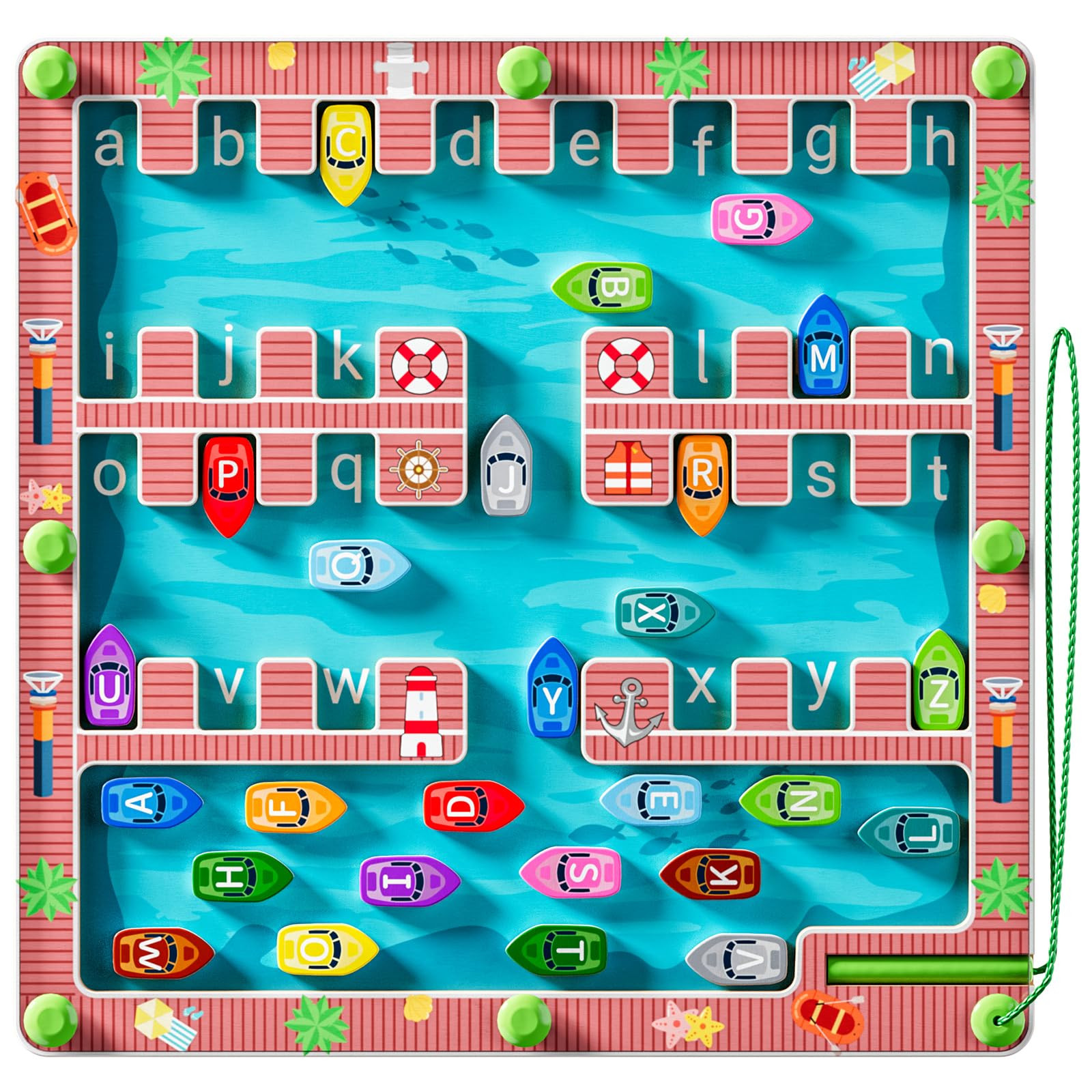 Magnetic Alphabet Maze Montessori Toys for 3+ Year Old Boys and Girls, Fine Motor Skill Education... | Amazon (US)