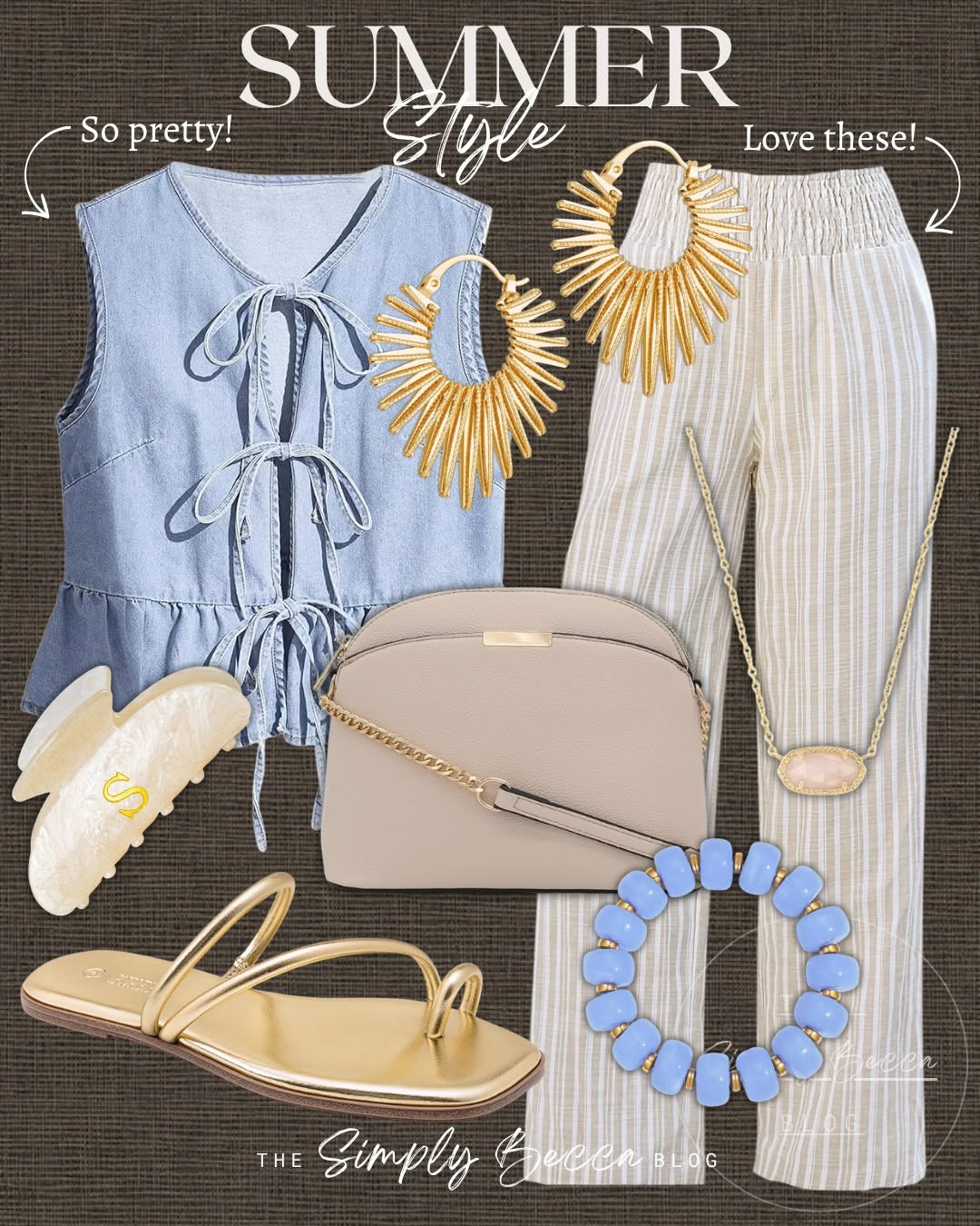 Light, breezy outfits perfect for warm weather.

#ltkwomens #summerstyle #amazonfashion #amazonpants #linenpants #nudehandbag  

 #LTKgrwm #LTKootd #LTKSeasonal
