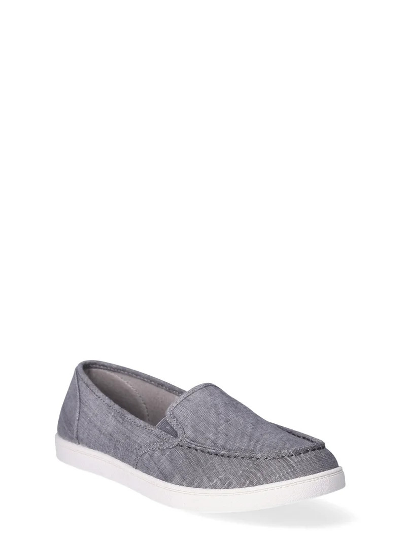 Time and Tru Women's Moc Toe Surf Sneakers, Wide Width Available | Walmart (US)