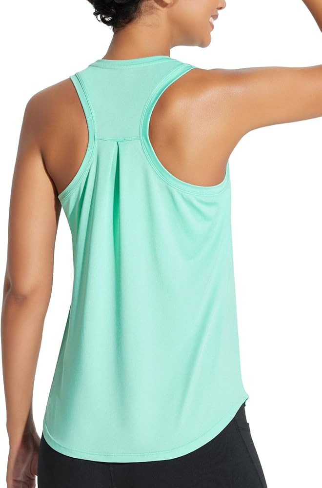 BALEAF Women's Workout Tank Top Racerback Tops Sleeveless Running Shirts Loose Fit Yoga Athletic ... | Amazon (US)