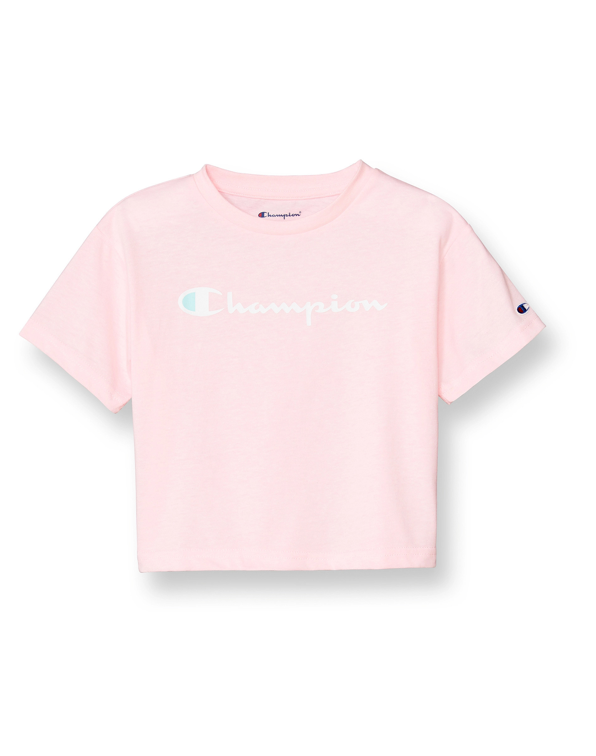 Little Girls' Short Sleeve Boxy Tee, Classic Script | ChampionUSA.com (Hanesbrands Inc.)