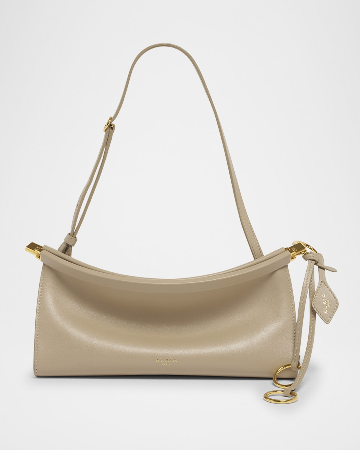 Le Click Small Shoulder Bag in Glossy Leather | Neiman Marcus