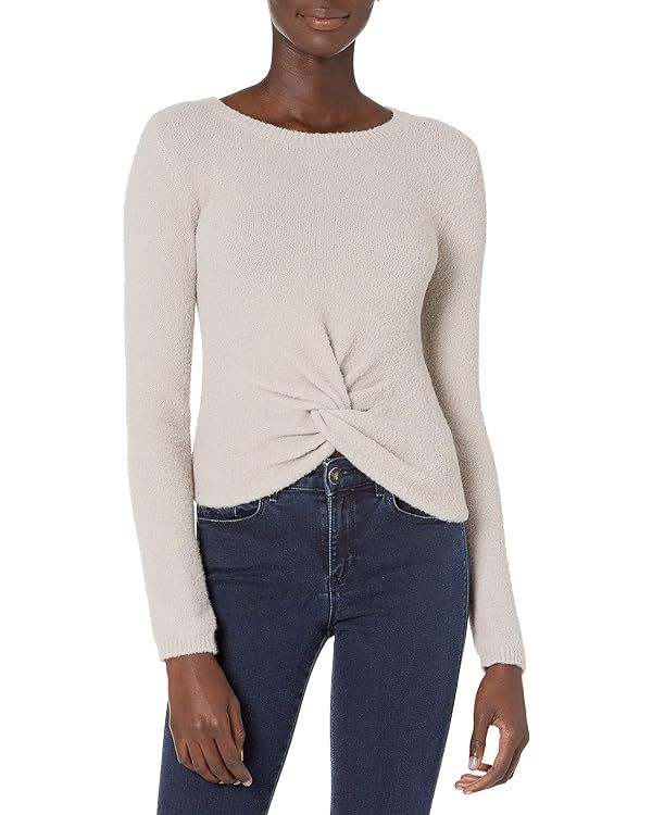 The Drop Women's Eloise Long-Sleeve Twist Front Cozy Cropped Sweater | Amazon (US)