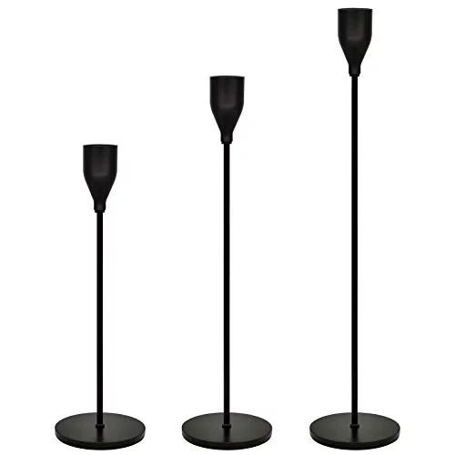 Candle Stick Holders Set of 3, Metal Taper Candle Stands Set Modern Elegant Decorative for Dinnin... | Walmart (US)