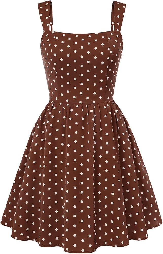 Belle Poque Polka Dot Dress Mini Short HOCO Cocktail Party Dress | Amazon (US)