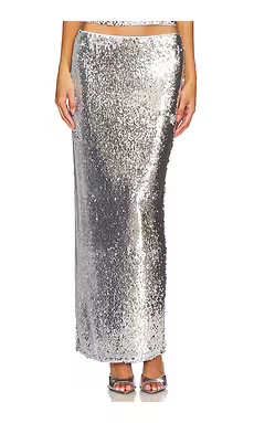 Lovers and Friends Lilium Skirt in Silver from Revolve.com | Revolve Clothing (Global)