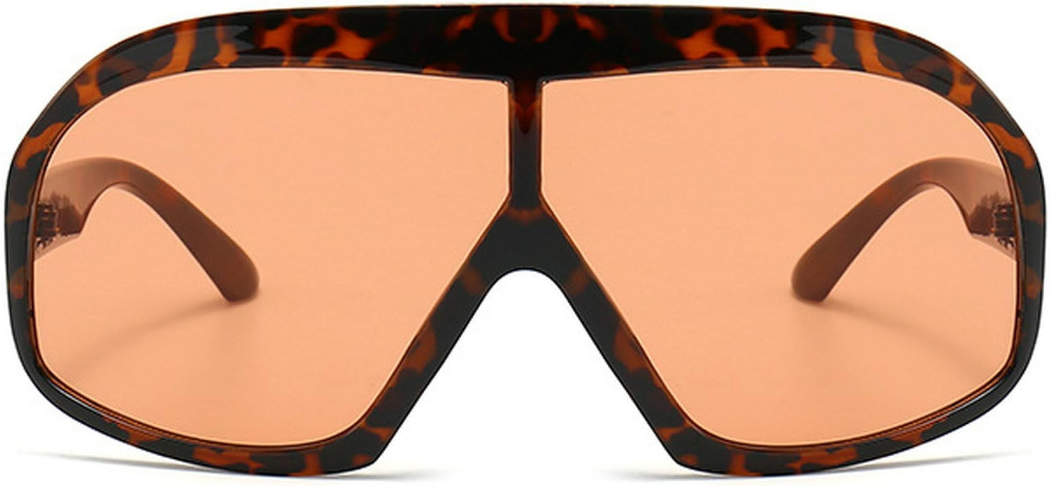 Fashion Oversized Square Women Sunglasses Vintage Punk Men Outdoor Eyewear Shades UV400 Orange Pu... | Amazon (US)