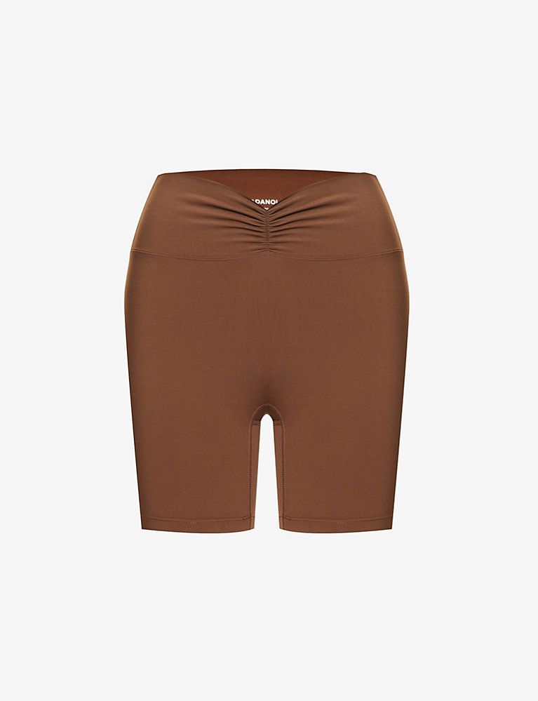 Ruched high-rise stretch-woven shorts | Selfridges