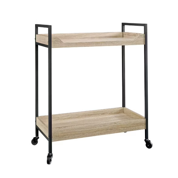 North Avenue Cart Charter Oak Finish - Sauder | Target