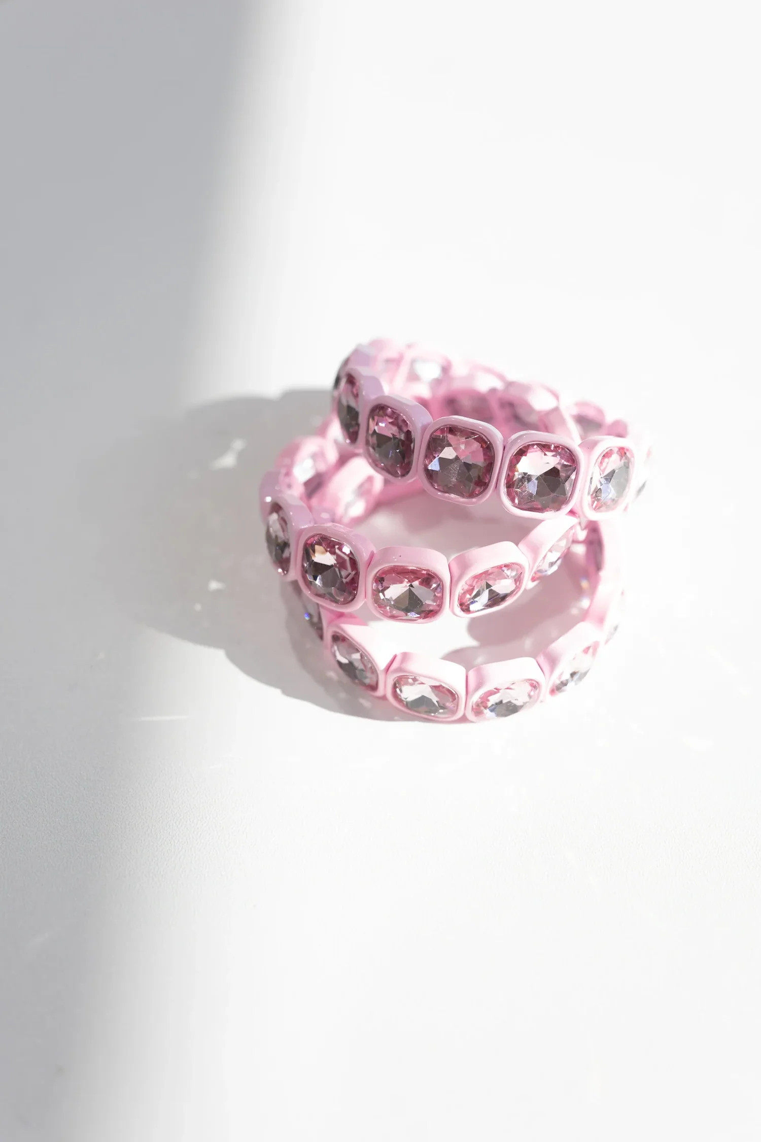 beljoy | gigi gemstone bracelet - light pink | Etta+East