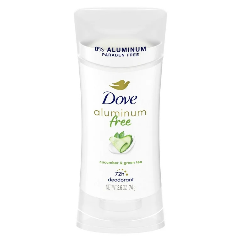 Dove Aluminum Free Deodorant for Women Cucumber and Green Tea, 2.6 oz | Walmart (US)