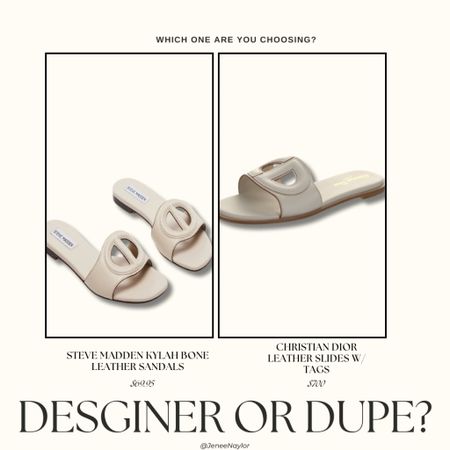 Designer or Dupe: Steve Madden vs Christian Dior! Which one are you choosing??  

#LTKStyleTip #LTKShoeCrush #LTKSeasonal