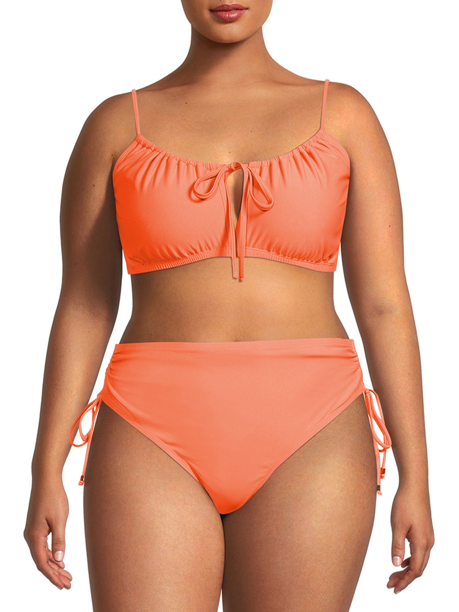 Time and Tru Women’s and Women's Plus Size Ruched Bikini Bottom | Walmart (US)