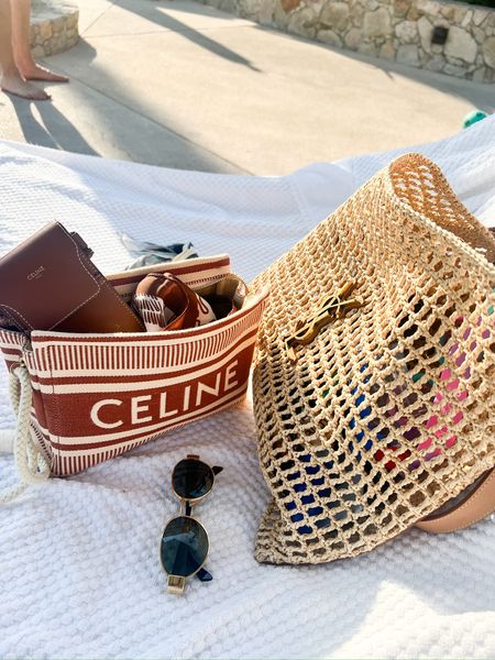 Summer bag, pool bag, beach bag, Celine sunglasses, Cabo bags, what to take to Cabo, YSL bag, raffia bag, Celine bag, Emily Ann Gemma 

#LTKTravel #LTKItBag #LTKSeasonal