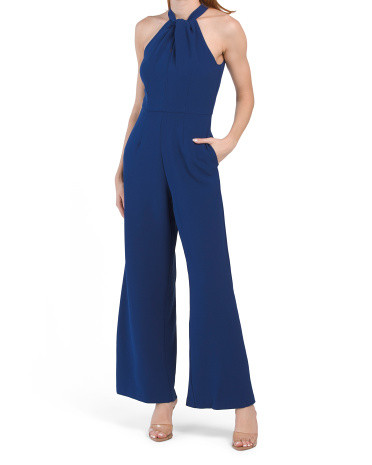 Halter Twist Neck Jumpsuit | TJ Maxx